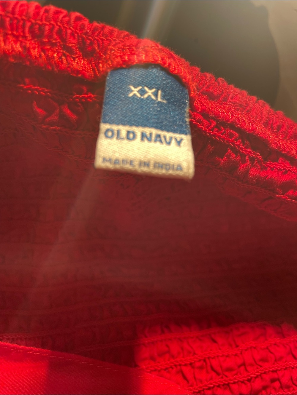 Red Cotton Tank Top - Picture 3 of 4